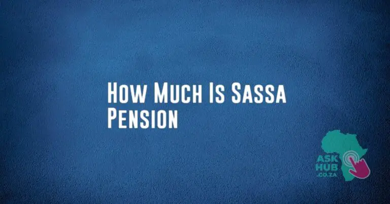How Much Is Sassa Pension